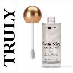 Truly Luxury Peptide Lip Oil Plumping Lip Oil - Vanilla Baby